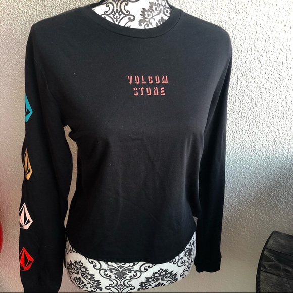 Volcom Tops - Volcom Stone Long Sleeve Crop T Shirt